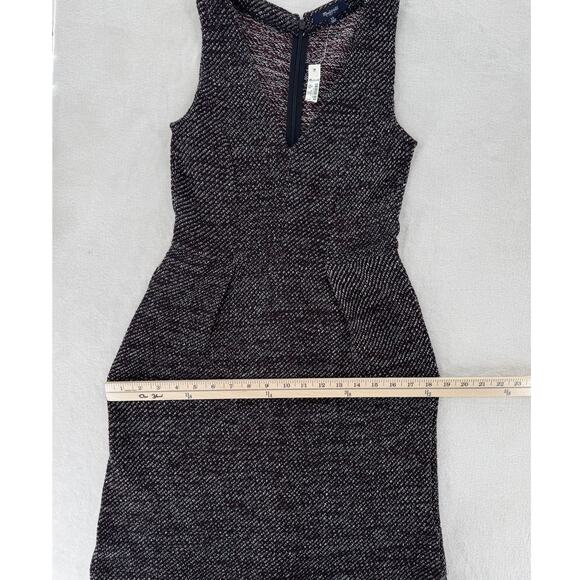 Madewell Black Twill Terrace Sleeveless Knit Woven Sheath Dress NWT XS - Picture 13 of 13
